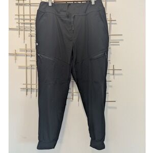 Baleaf Black Cargo Zip Pocket Jogger Athletic Pants Women's XL SPF 50 Pull On
